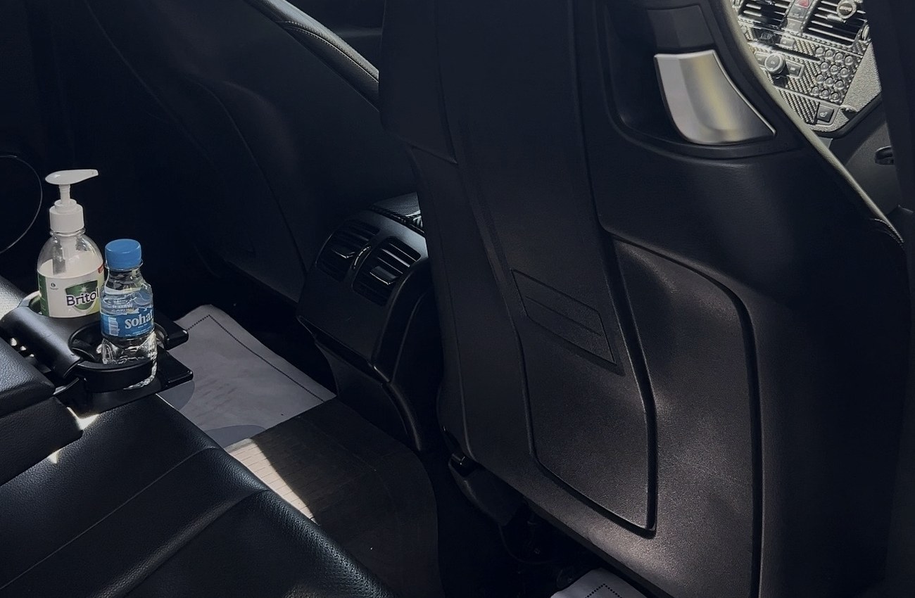 Clean comfortable Luxury Services taxi interior